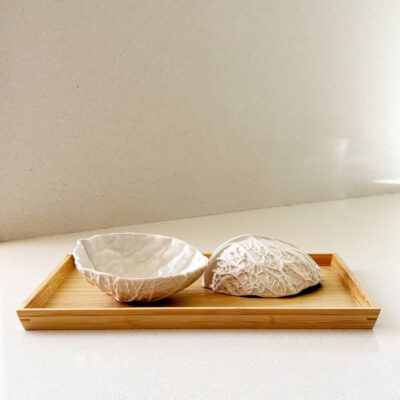 Cuenco de Col Savoy - Blanco brillo