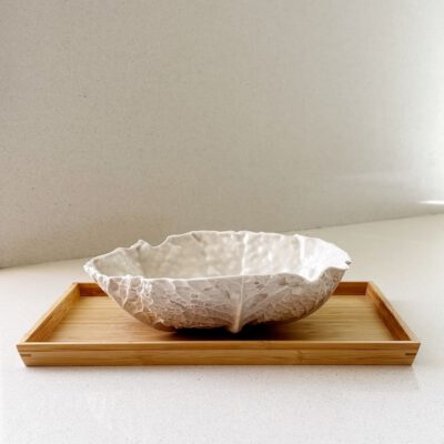 Ensaladera de Col Savoy - Blanco brillo