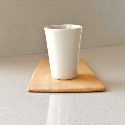 Vaso I - Grande, Blanco brillo