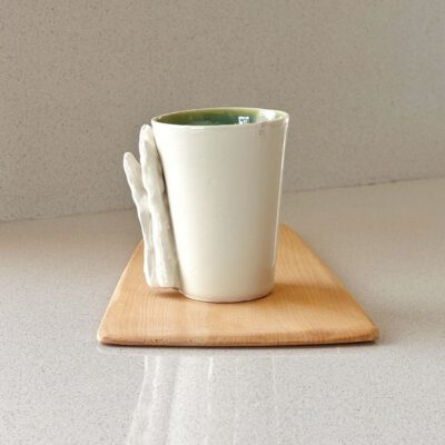 Asparagus Cup - Small, Glossy green