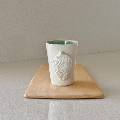 Strawberry Cup - Small, Glossy green